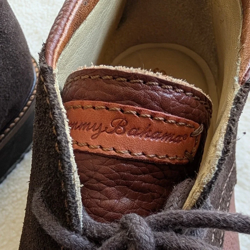 Tommy Bahama Elijah Men's Brown Leather Suede Chukka Boots Size 7.5 M